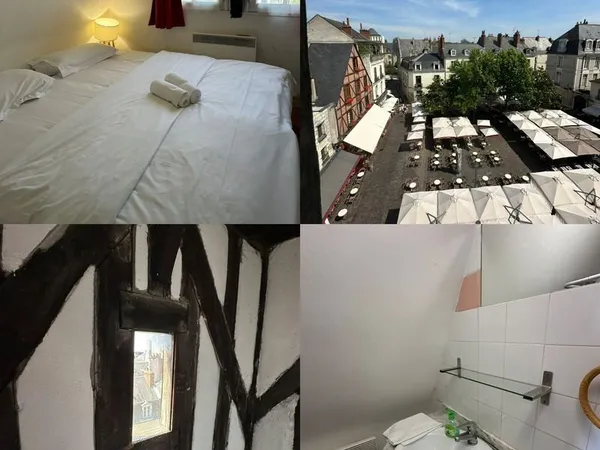 Studio surplombant la Place Plumereau