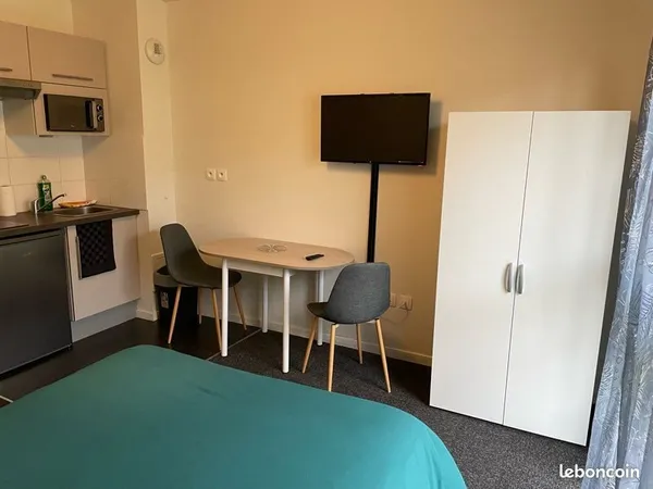 Studio meublé 22m2 avec place de parking incluse