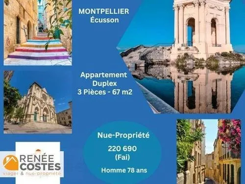 Vente en nue propriété - H78 ans - MONTPELLIER (34000)