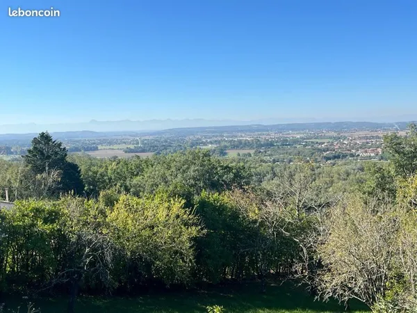 Terrain de 2000 m2 Vue Pyrénées