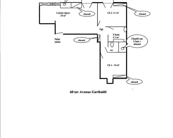 Location T3 av Garibaldi LIMOGES 87000
