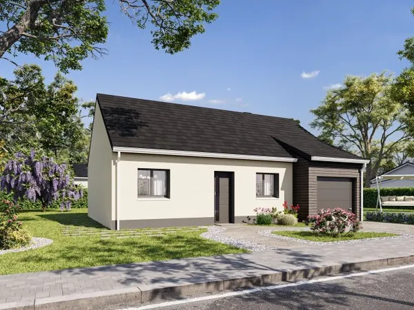 Terrain + maison 61 m²