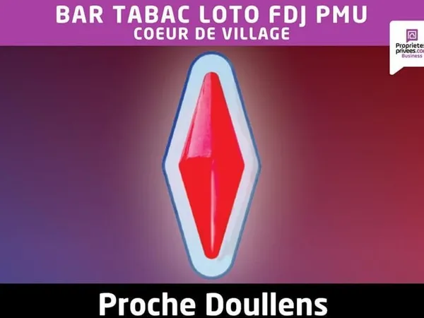 BAR TABAC LOTO FDJ PMU - 2 terrasses extérieures - logement de fonction - Proche Doullens