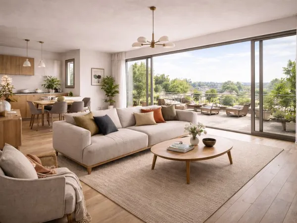 MAGNIFIQUE T4 DE 91m2+ BALCON DE 20m2 AU PIED DU METRO 4 ET FUTURE METRO 15
