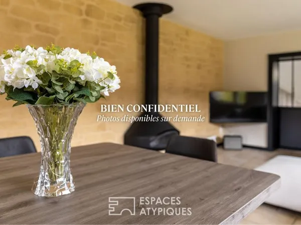 Maison seventies rénovée avec piscine et jardin