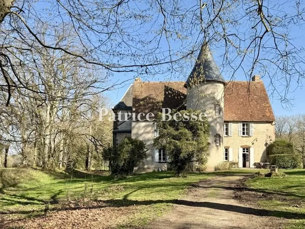 Dans la campagne berrichonne, un manoir du 16e s. Entouré de douves et son domaine de 22 ha.