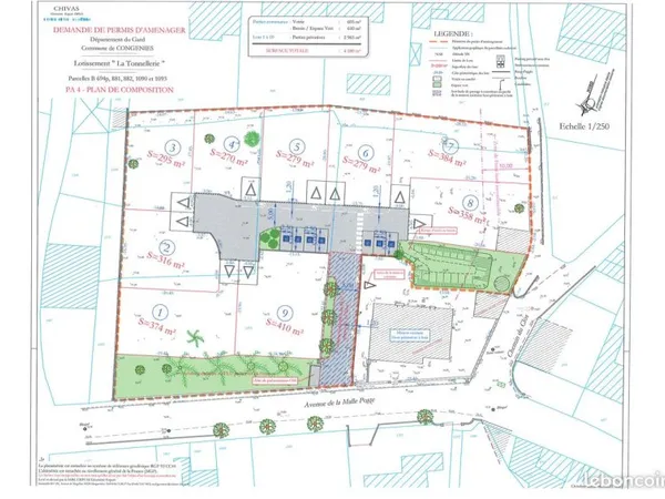 CONGENIES 270 m² viabilisé LIBRE CONSTRUCTEUR