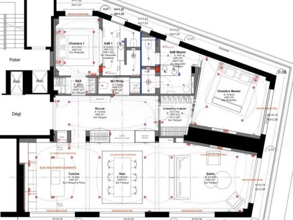 Vends T3 - 122.18m² - Paris