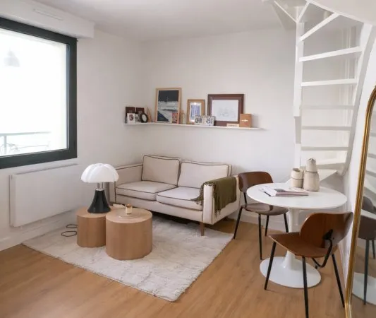 Duplex meublé avec balcon - Rennes Centre