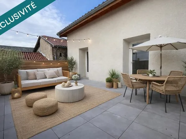 Duplex rénové avec terrasse au coeur de la ville