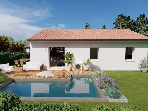 Maison neuve 80m², 3 chambres, à Vielle-Saint-Girons