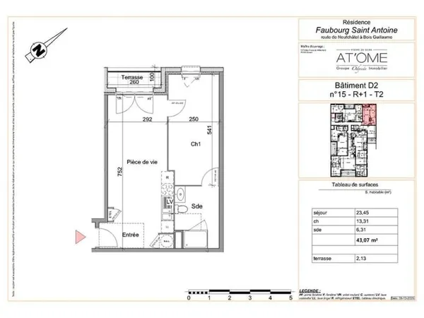 Appartement (T2) - 43.07