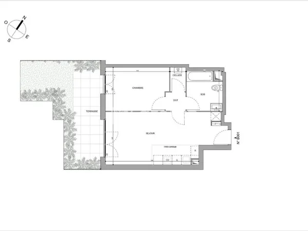 Appartement 2 pièces 44 m²