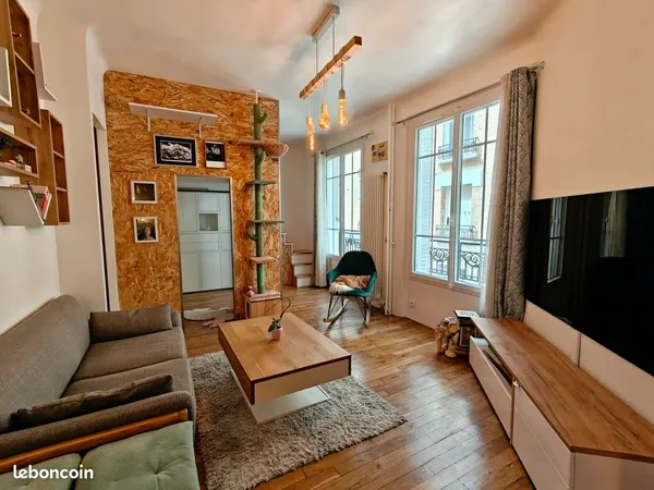 Coup de coeur - Paris 13e : Appartement de charme "esprit loft" entièrement rénové