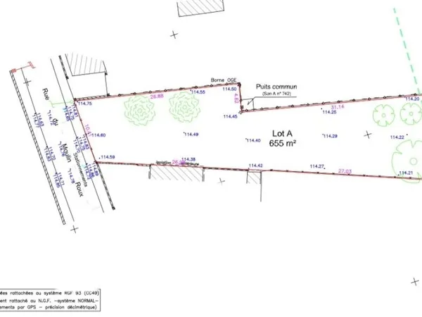 Terrain 657 m²