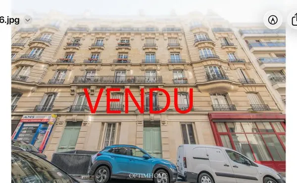 Village Jourdain - Immeuble haussmannien appartement 2 Pièces de 47 m² - 3éme étage avec Asc