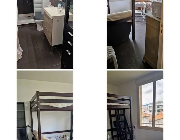 Studio Faculté Valrose - Grand, lumineux, calme, équipé, emplacement idéal