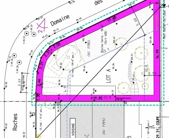 Terrain à bâtir - permis de construire accepté - villebon-sur-yvette