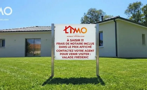 Maison neuve de plain-pied 110 M² aux normes PMR sur une parcelle de 1772 M²