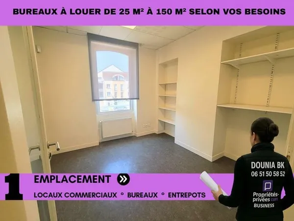 À LOUER /LOTS DE BUREAUX / NOGENT-SUR-OISE, CENTRE-VILLE