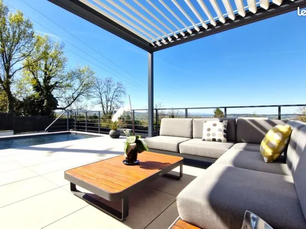 Villa d'architecte neuve 2022 - vue panoramique sur vienne