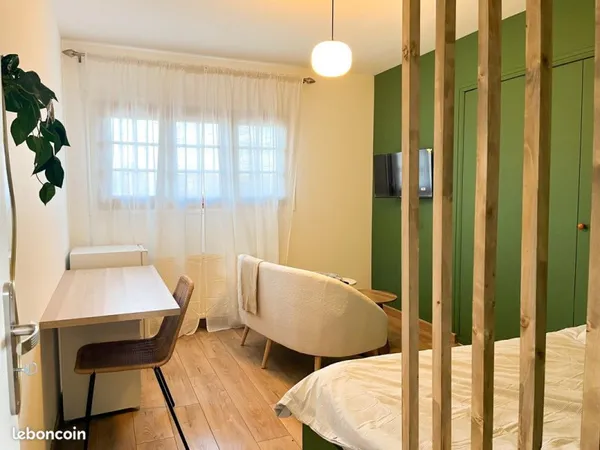 Chambre meublée en colocation 12m2