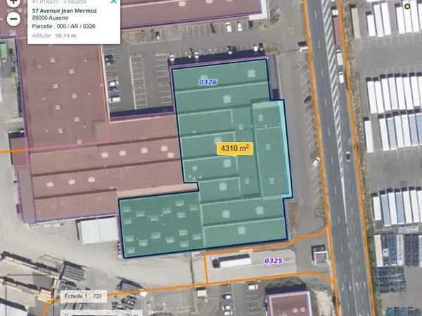 AUXERRE - 55 AV JEAN MERMOZ - AXE HYPER PASSANT - BATIMENT COMMERCIAL RECENT