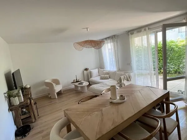 Appartement F3 70m² meublé — 2ch — Jardins+Terrasses+Garage — St-Jean-des-Vignes — Chalon/Saône
