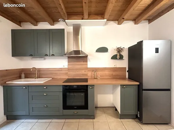 Maison de ville mitoyenne 34m2 - T2 meublée