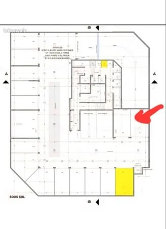 Garage/Box 17m2 sous-sol