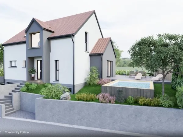 Terrain + maison 150 m²