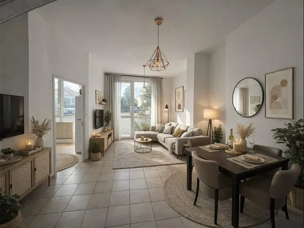 BRON CENTRE VILLE appartement T2 39M2 pârking Privé