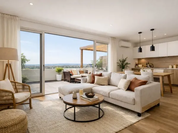 DERNIERE LOT A SAINT RAPHAEL: T4 EN DERNIER ETAGE AVEC 25 M² DE TERRASSE EXPOSEE SUD
