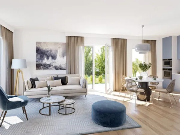 Superbe appartement T4 en rez-de-jardin avec extérieur de 100 m², donnant sur un Parc !