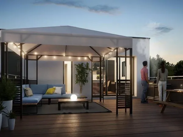 4 pièces avec grande terrasse ensoleillée de 32 m²