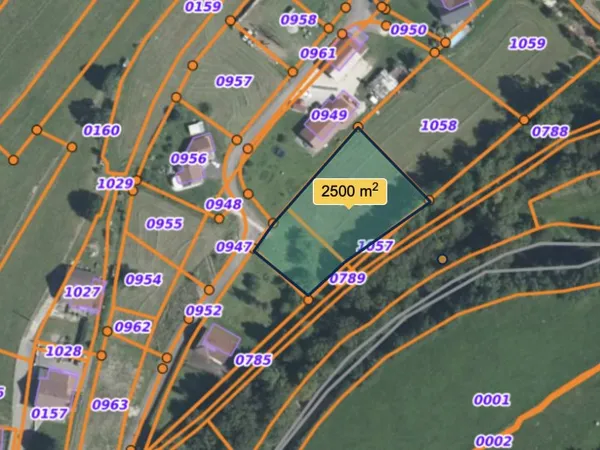 Vente terrain constructible de 2498 m2 Breuchotte