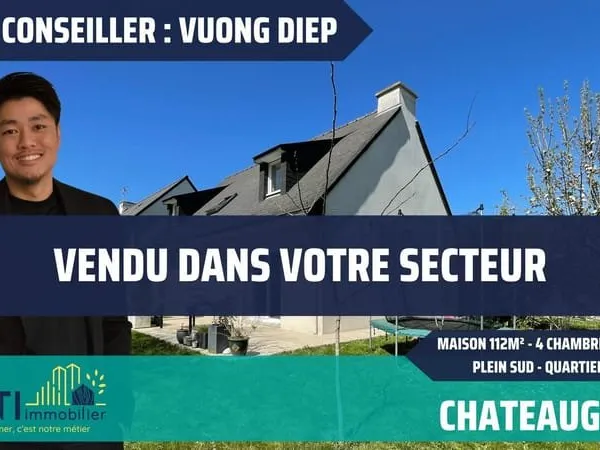 MAISON DE 1996 - 112m² HABITABLE - 4 CHAMBRES + 1 BUREAU + 1 ME