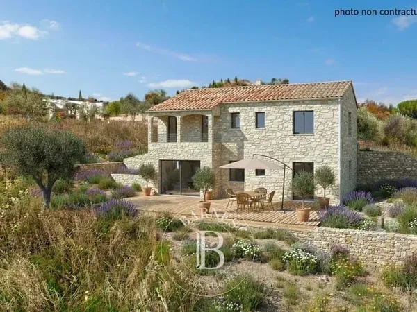 Cabris - Terrain constructible - Vue mer panoramique