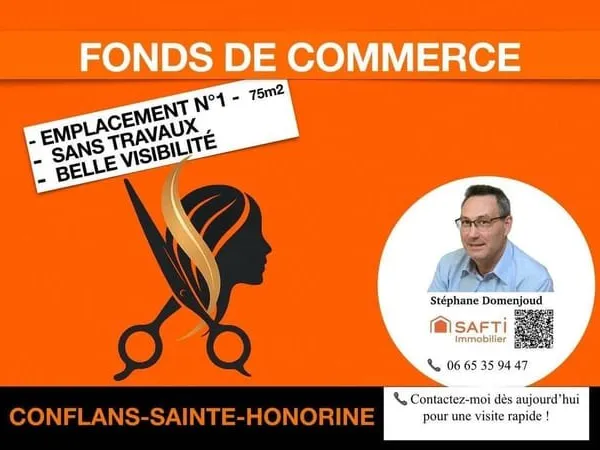 Boutique 3 pièces 75 m²