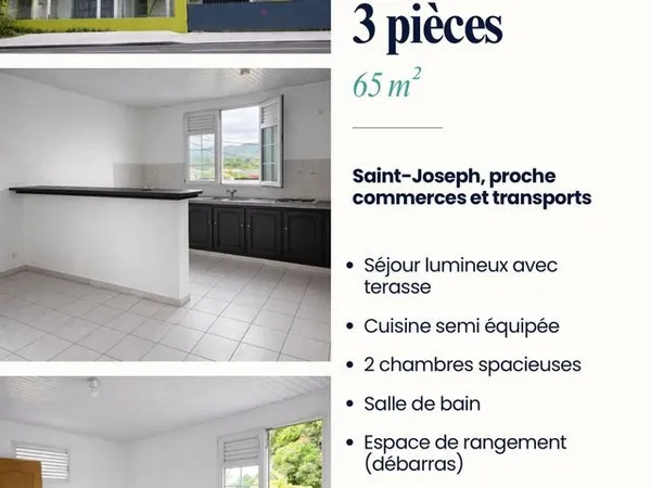 Appartement 3 pièces 65 m²