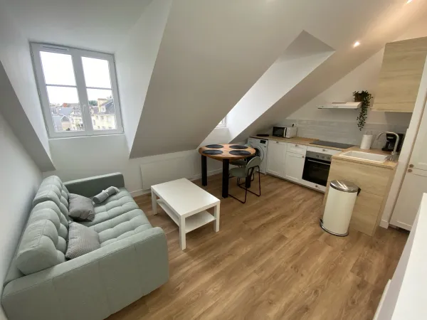 Location T2 sous comble entierement renové à Tours centre