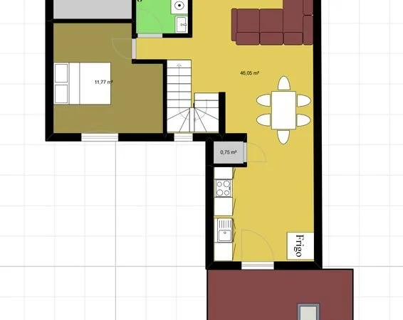À louer - Appartement avec esprit maison