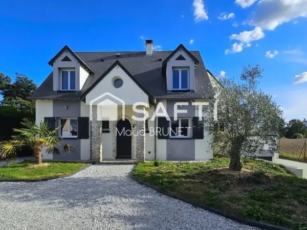 Grande maison contemporaine, 6 chambres, sous-sol total