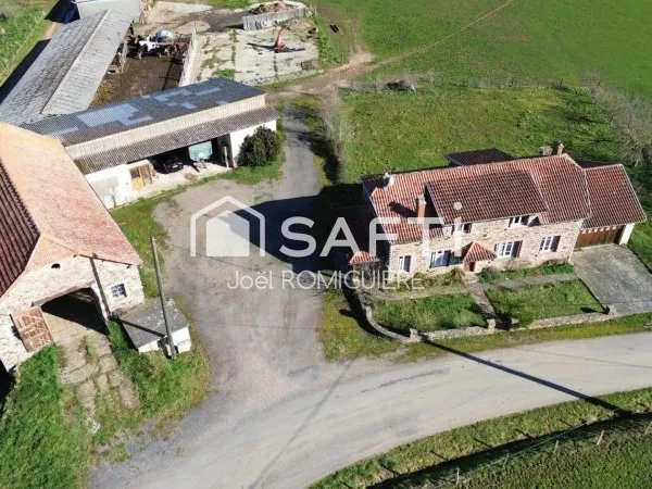 Maison avec dépendance et terrain