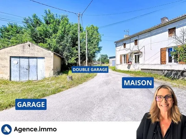 Maison ancienne avec 3 chambres - Garage et jardin