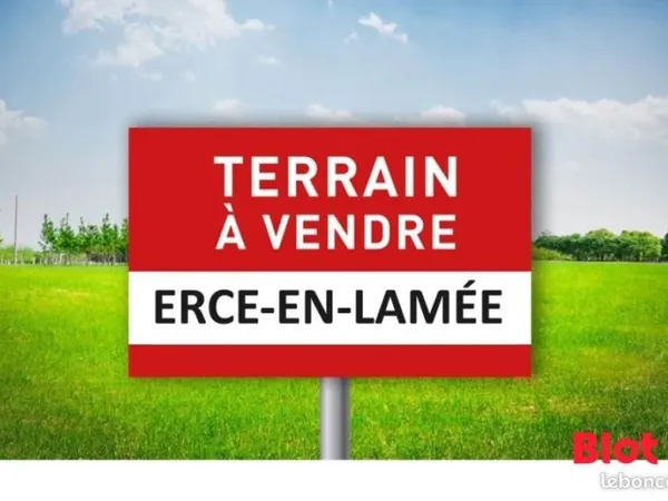 Terrain 1 051 m² Erce En Lamee