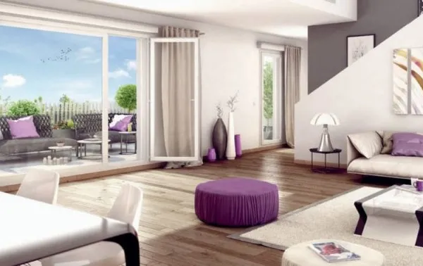CLAIX T4 DE 91m2 donnant sur terrasse de 11m2 et jardin de 29m2