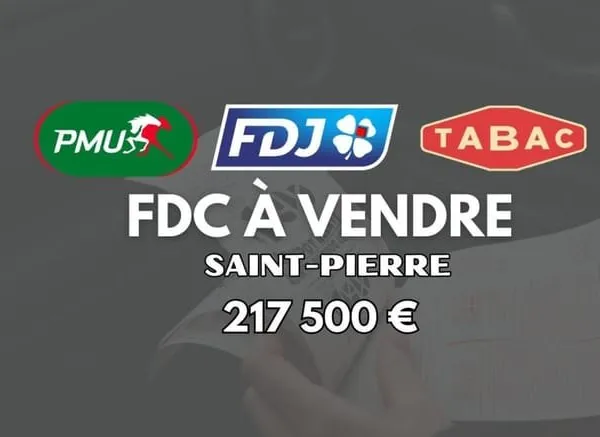 À vendre - 100 % des parts sociales d'un fonds de commerce PMU, FDJ, Tabac, Point chaud - Saint-Pier