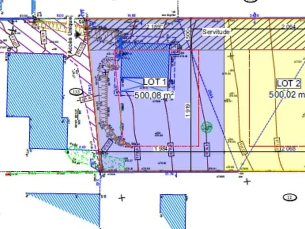 Terrain Thyez viabilisé 500m2 lot 1