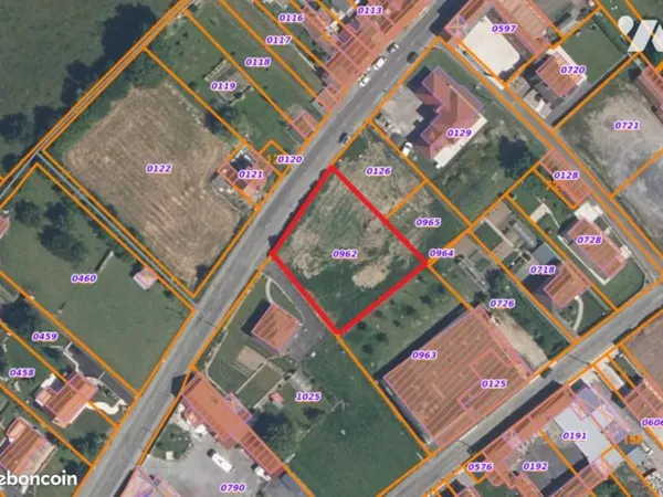 Terrain 1230 m² PAS EN ARTOIS
